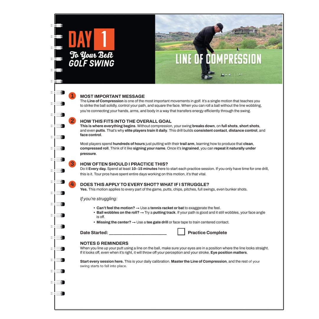 21 Days to YOUR Best Swing (Workbook)