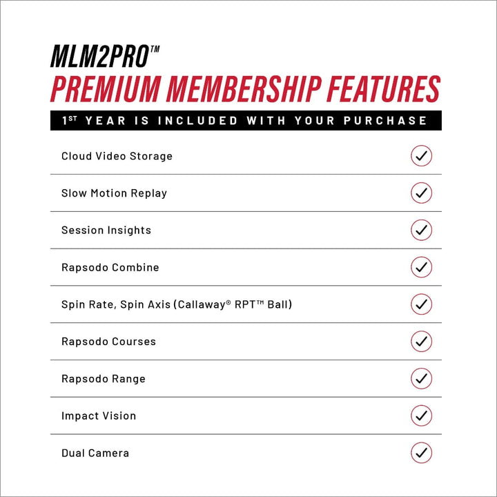 Rapsodo MLM2 Pro + Premium Membership